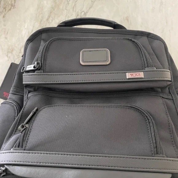 Tumi Alpha 3 Backpack Shoulder Bag Business Sports Nylon Black - Picture 5 of 10